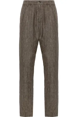 Emporio Armani Pantalon fuselé en lin