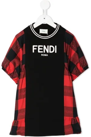 Fendi Robe à carreaux