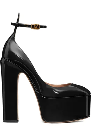 VALENTINO GARAVANI Escarpins Tan-Go 155 mm en cuir verni