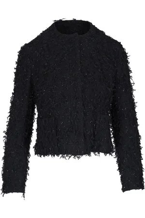 AKRIS Veste cintrée à effet métallisé