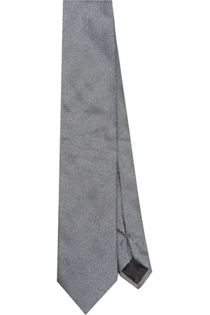 Lanvin Cravate en soie à motif chevrons
