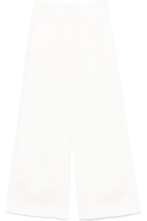 PESERICO SIGN Pantalon en gabardine à effet délavé