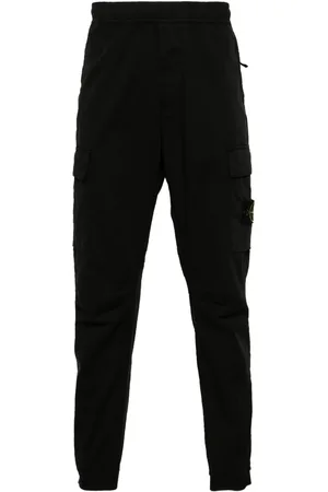 Stone Island Pantalon cargo à patch Compass