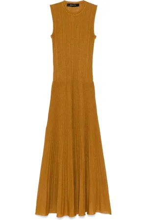 FEDERICA TOSI Robe longue à effet métallisé