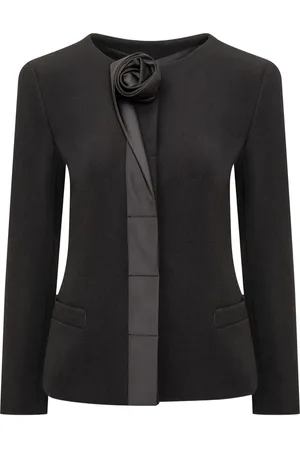 Emporio Armani Blazer à fleurs appliquées