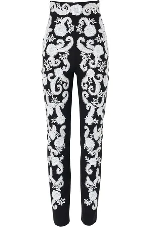 Carolina Herrera Pantalon slim à broderies