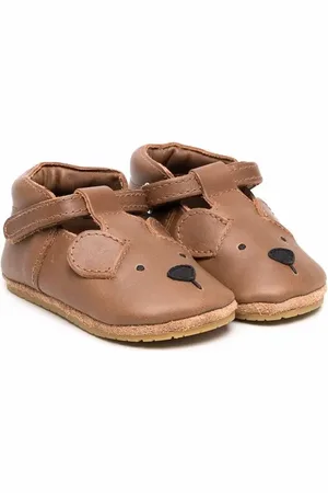 Donsje Sandales en cuir à effet oreilles d