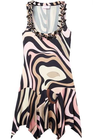Puccini Robe courte à imprimé Marmo