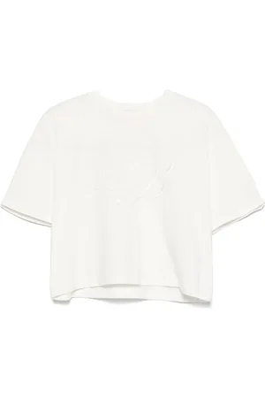 MISS BLUMARINE T-shirt à logo brodé