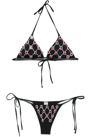 VENUJA Bikini à ornements en cristal
