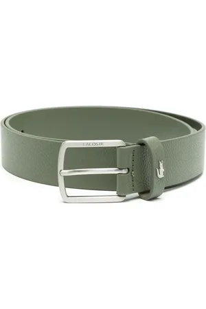 Lacoste Ceinture en cuir à fini grainé