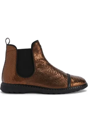 Giuseppe Zanotti Boots en cuir à effet peau de crocodile