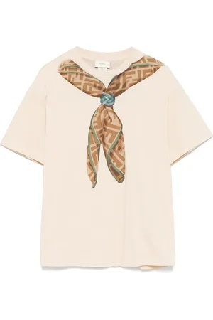 Fendi T-shirt à imprimé foulard