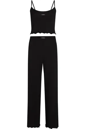 Karl Lagerfeld Ensemble caraco-pantalon à bords festonnés