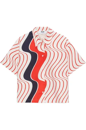 Msgm Chemise à imprimé graphique