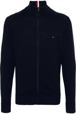 Tommy Hilfiger Veste en coton mélangé à patch logo