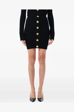 Balmain Minijupe à boutonnière devant