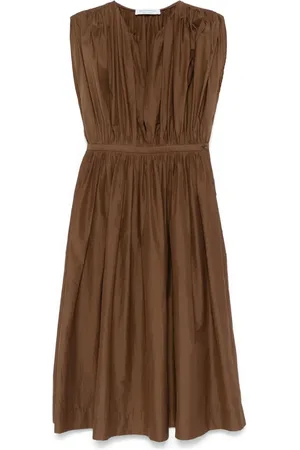 Serafini Robe mi-longue à volants