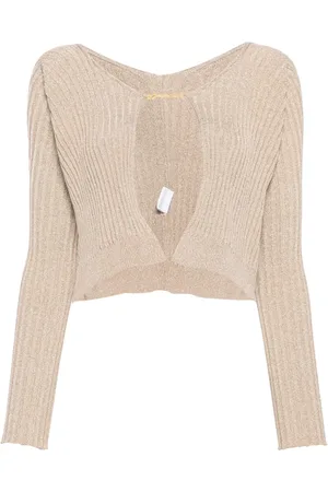 Jacquemus Cardigan en maille métallisée