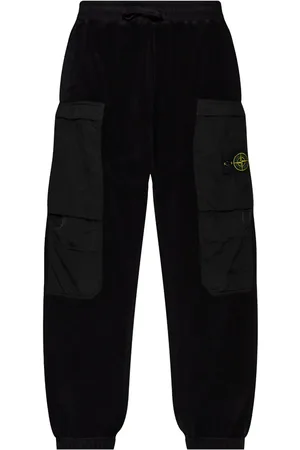 Stone Island Pantalon cargo à patch Compass