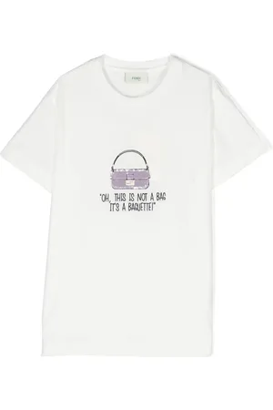Fendi T-shirt à logo brodé