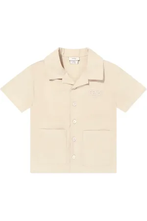Fendi Chemise à logo brodé