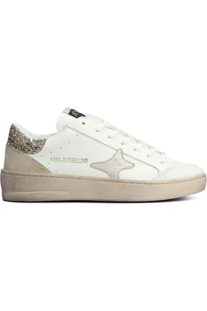 Ama Brand Baskets en cuir à logo embossé