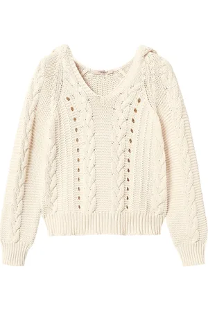 Twin-Set Hoodie en maille torsadée