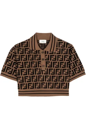 Fendi Polo à logo imprimé