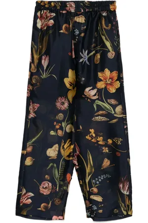 BIYAN Pantalon en soie à coupe courtee