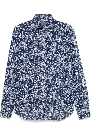 BARBA Chemise imprimée à détail noué