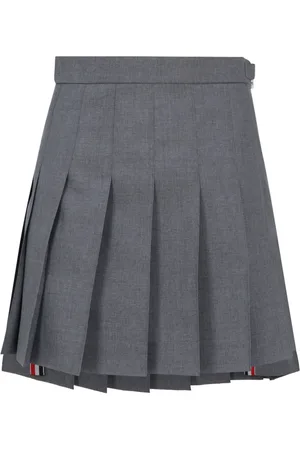 Thom Browne Minijupe plissée à détails tricolores