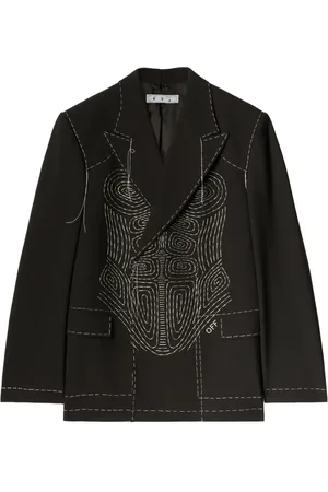 OFF-WHITE Veste Body Stitch à boutonnière croisée