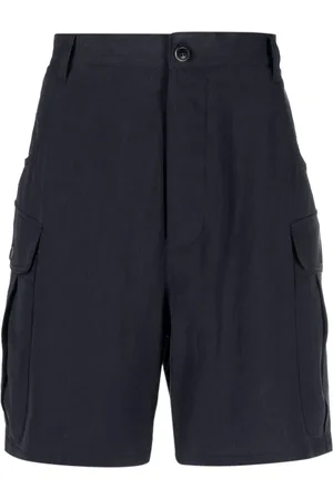 Giorgio Armani Short cargo en lin à coupe ample