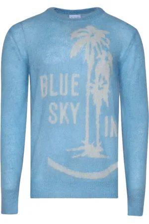 BLUE SKY INN Pull en mohair à imprimé graphique