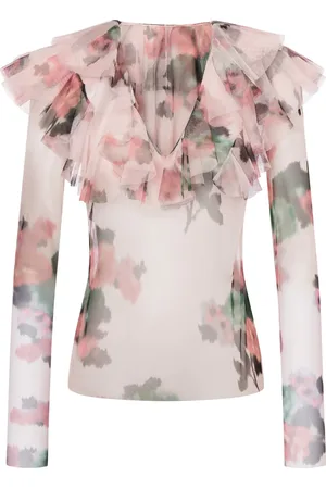 Serafini Blouse à fleurs imprimées