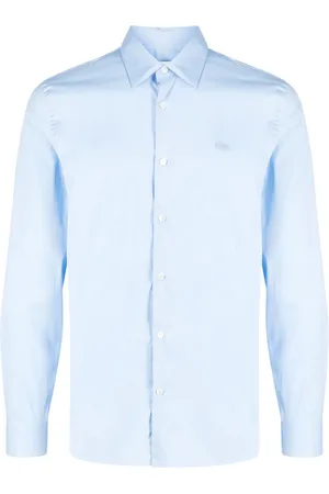 Lacoste Chemise en coton mélangé à patch logo
