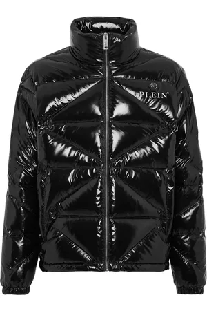 Philipp Plein Veste matelassé à plaque logo