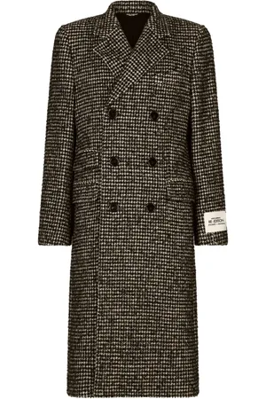 Dolce & Gabbana Manteau croisé à motif pied-de-poule