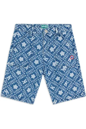 Kenzo Short en jean à imprimé graphique