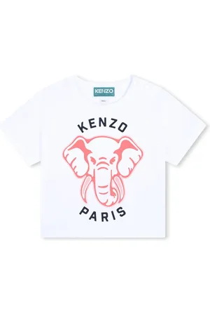 Kenzo T-shirt à imprimé éléphant