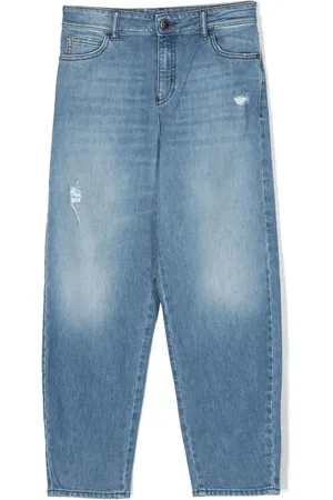 Emporio Armani Jean à effet usé