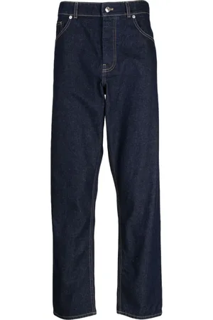 Maison Kitsuné Jean en coton à coupe droite