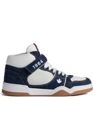 Dsquared2 Baskets en jean à empiècements