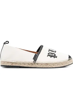 Philipp Plein Espadrilles en toile à logo imprimé