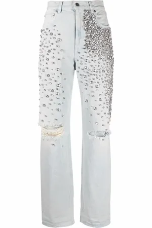 Golden Goose Jean effet-usé Kim à ornements en cristal