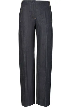 Tory Burch Jean Selvedge coupe droite