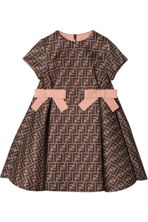 Fendi Robe imprimée à manches courtes