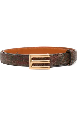 Etro Ceinture en cuir à boucle logo