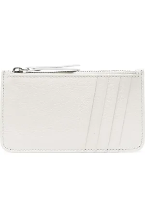 Maison Margiela Porte-carte en cuir à détails de coutures